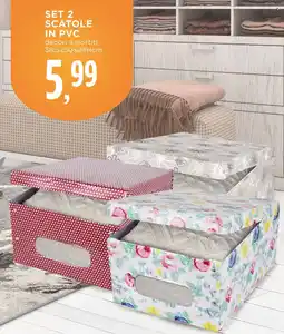Conad SET 2 SCATOLE IN PVC offerta
