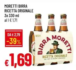 Famila MORETTI Birra Ricetta Originale offerta
