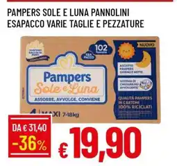 Famila Pampers Sole e Luna Pannolini offerta