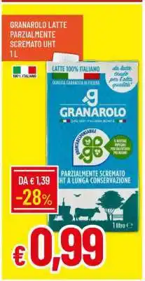 Famila GRANAROLO LATTE PARZIALMENTE SCREMATO UHT 1 L offerta