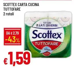 Famila SCOTTEX CARTA CUCINA TUTTOFARE offerta