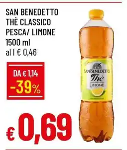 Famila SAN BENEDETTO THÈ CLASSICO PESCA/ LIMONE offerta