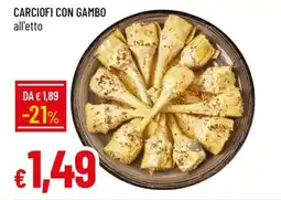 Famila CARCIOFI CON GAMBO offerta