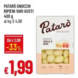 Famila Patarò Gnocchi Ripieni Vari Gusti offerta