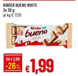Famila Kinder Bueno White offerta
