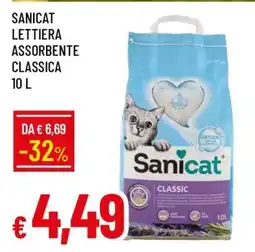 Famila SANICAT LETTIERA ASSORBENTE CLASSICA 10 L offerta
