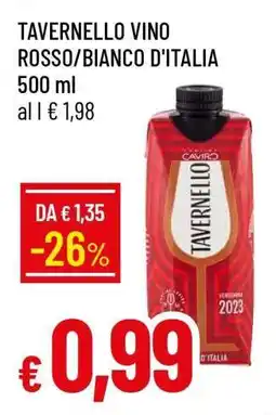 Famila Tavernello Vino Rosso/Bianco D'Italia offerta