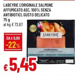 Famila LABEYRIE L'ORIGINALE SALMONE AFFUMICATO ASC offerta
