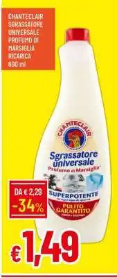 Famila CHANTECLAIR SGRASSATORE UNIVERSALE PROFUMO DI MARSIGLIA RICARICA 600 ml offerta