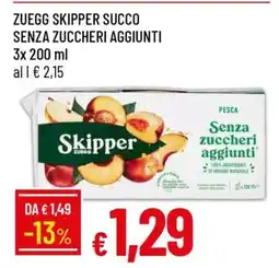 Famila Zuegg Skipper Succo Senza Zuccheri Aggiunti offerta