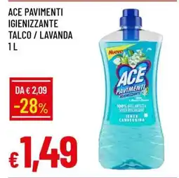 Famila ACE PAVIMENTI IGIENIZZANTE TALCO / LAVANDA 1 L offerta