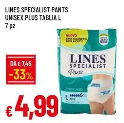 Famila LINES SPECIALIST PANTS UNISEX PLUS TAGLIA L offerta