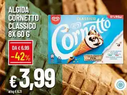 Famila ALGIDA CORNETTO CLASSICO 8X 60 G offerta
