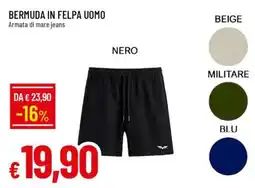 Famila BERMUDA IN FELPA UOMO offerta