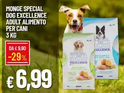Famila MONGE SPECIAL DOG EXCELLENCE ADULT ALIMENTO PER CANI 3 KG offerta