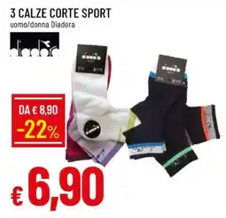 Famila 3 CALZE CORTE SPORT offerta