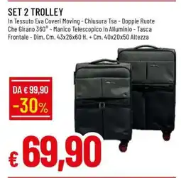 Famila SET 2 TROLLEY offerta