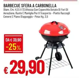 Famila BARBECUE SFERA A CARBONELLA offerta