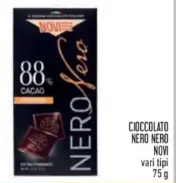 Conad City Cioccolato nero nero NOVI offerta