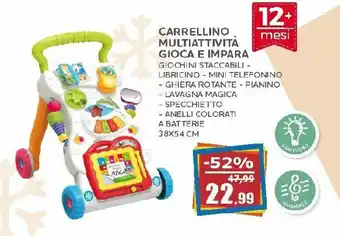 Carrellino Multiattività Gioca e Impara 38x54 cm