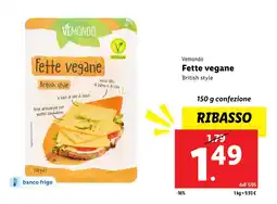 Lidl Vemondo Fette vegane offerta