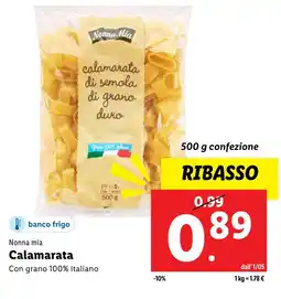 Lidl Nonna mia Calamarata offerta