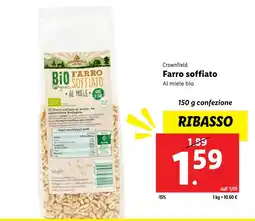 Lidl Crownfield Farro soffiato offerta