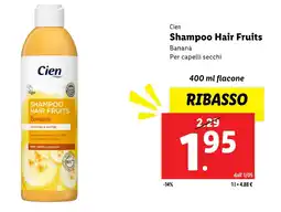 Lidl Cien Shampoo Hair Fruits offerta