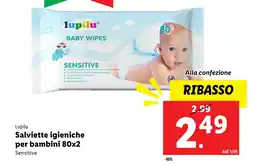 Lidl Lupilu Salviette igieniche per bambini 80x2 offerta