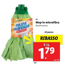 Lidl W5 Mop in microfibra offerta
