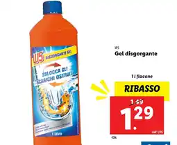 Lidl W5 Gel disgorgante offerta