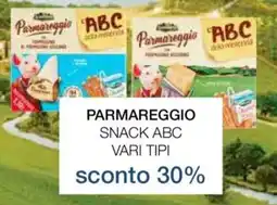 Coop Radenza Parmareggio snack abc vari tipi offerta