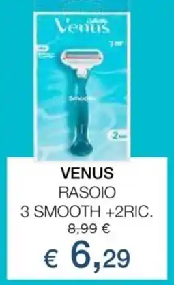 Coop Radenza Venus rasoio 3 smooth +2ric. offerta
