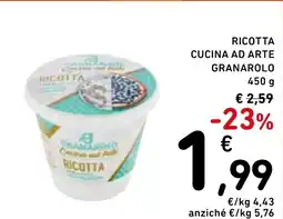 Spazio Conad Ricotta cucina ad arte granarolo offerta