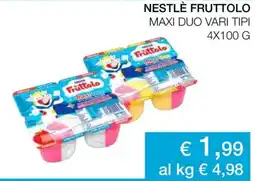 Coop Radenza Nestlè fruttolo maxi duo vari tipi offerta