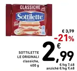 Spazio Conad Sottilette le originali classiche, offerta