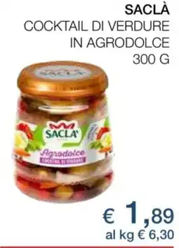 Coop Radenza Saclà cocktail di verdure in agrodolce offerta