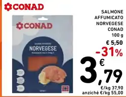 Spazio Conad Salmone affumicato norvegese conad offerta