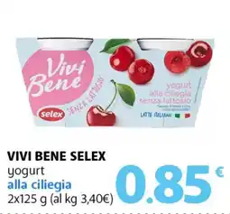 Famila Superstore VIVI BENE SELEX yogurt alla ciliegia offerta