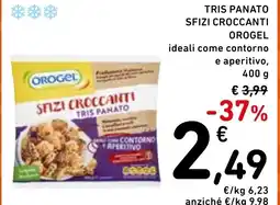 Spazio Conad Tris panato sfizi croccanti orogel offerta
