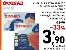 Spazio Conad Cuori di filetto pescato nell'oceano pacifico conad offerta