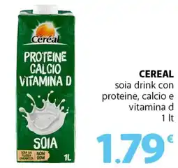 Famila Superstore CEREAL soia drink con proteine, calcio e vitamina d offerta