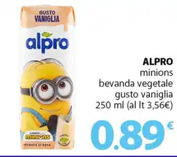 Famila Superstore ALPRO minions bevanda vegetale gusto vaniglia offerta