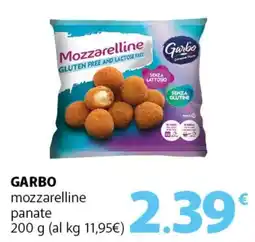 Famila Superstore GARBO mozzarelline panate offerta
