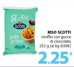 Famila Superstore RISO SCOTTI muffin con gocce di cioccolato offerta