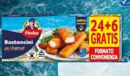 Spazio Conad Bastoncini di merluzzo findus 24 pezzi +6 gratis, offerta