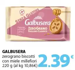 Famila Superstore GALBUSERA zerograno biscotti con miele millefiori offerta