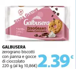 Famila Superstore GALBUSERA zerograno biscotti con panna e gocce di cioccolato offerta