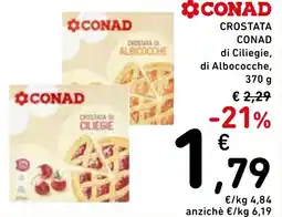 Spazio Conad Crostata conad di ciliegie, di albococche, offerta
