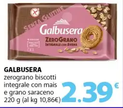 Famila Superstore GALBUSERA zerograno biscotti integrale con mais e grano saraceno offerta